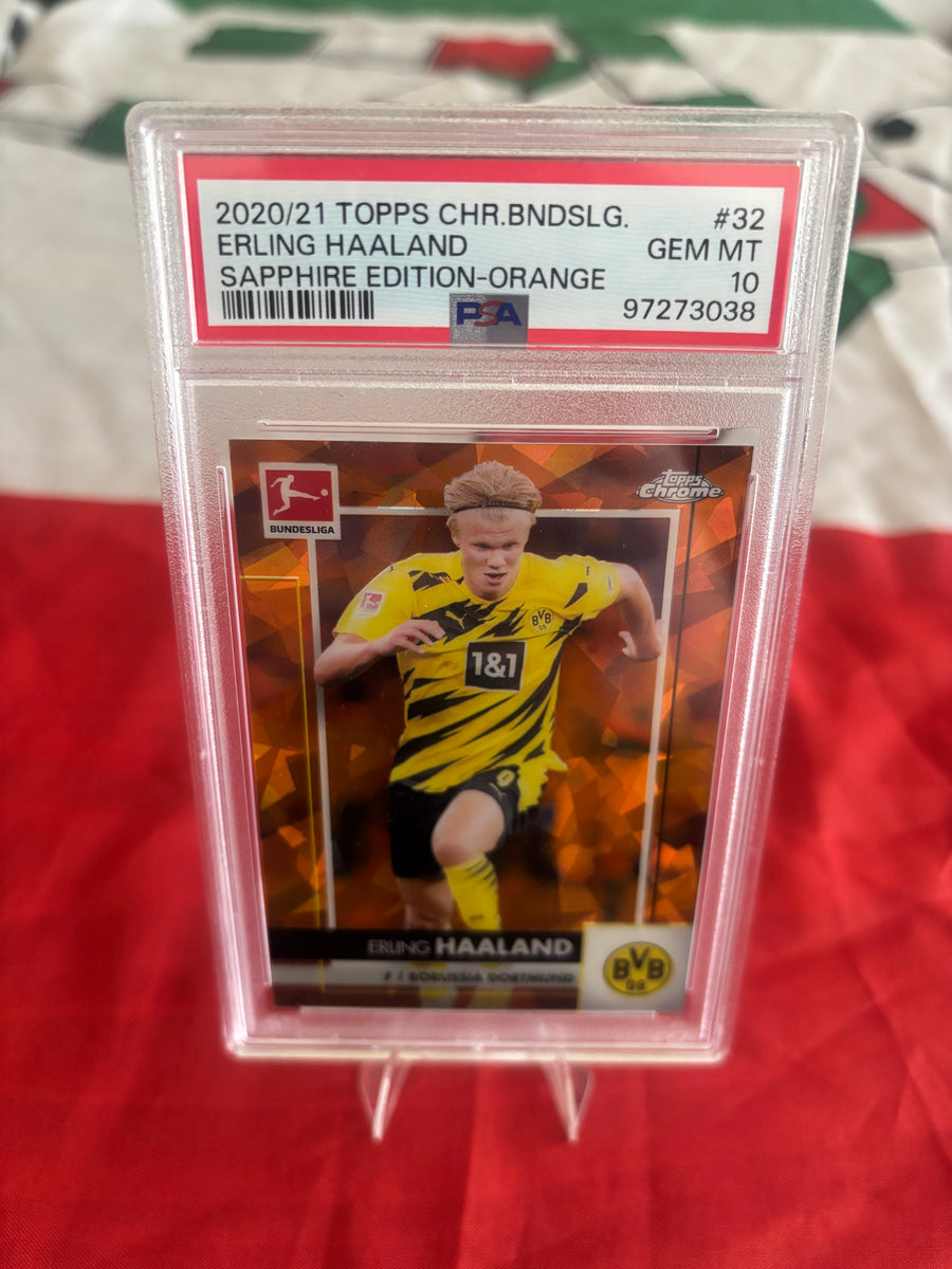 Erling Haaland Dortmund TOPPS CHROME Bundesliga PSA 10 /125
